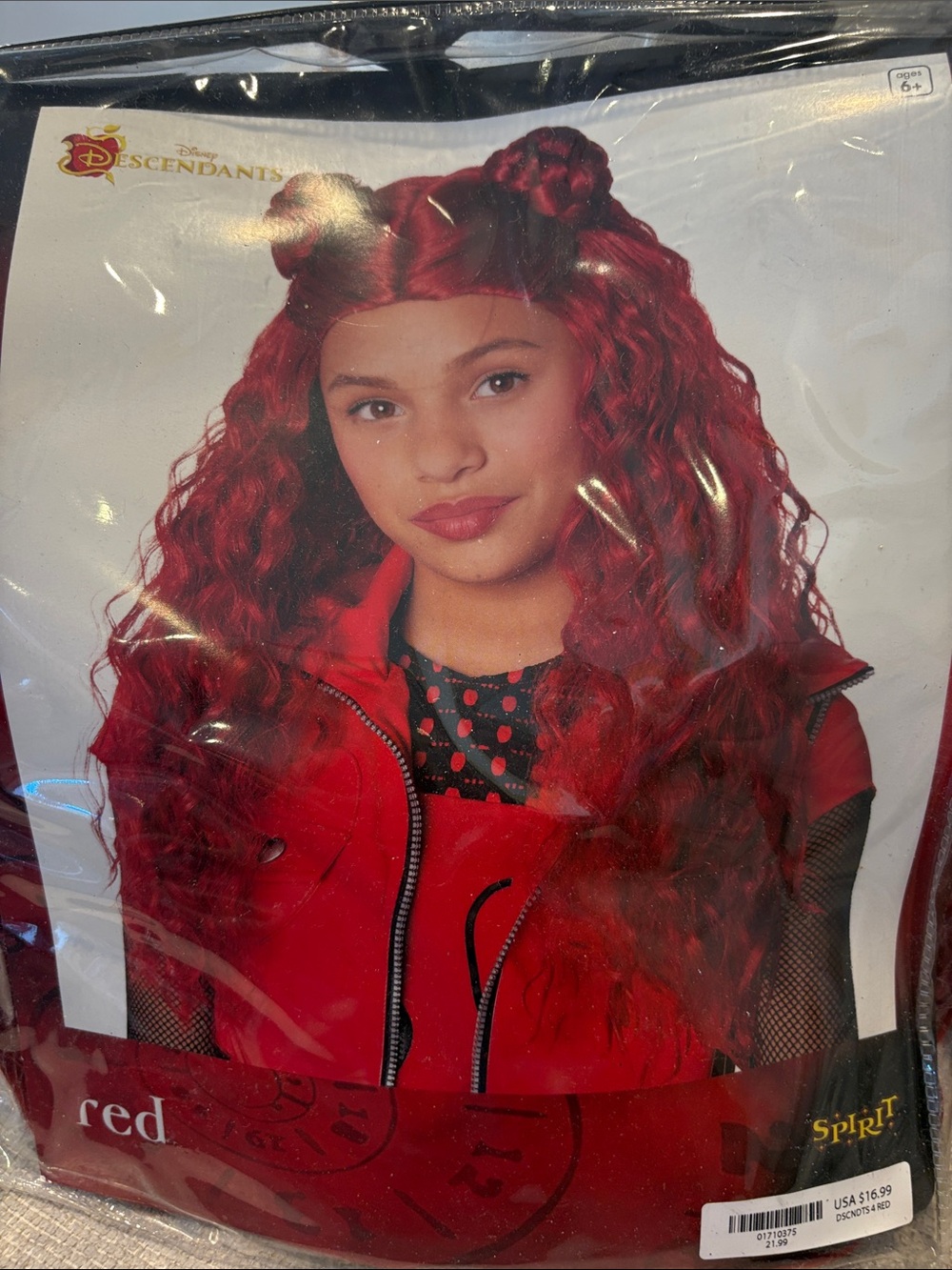 Disney Descendants The Rise of Red Girl's Costume Wig